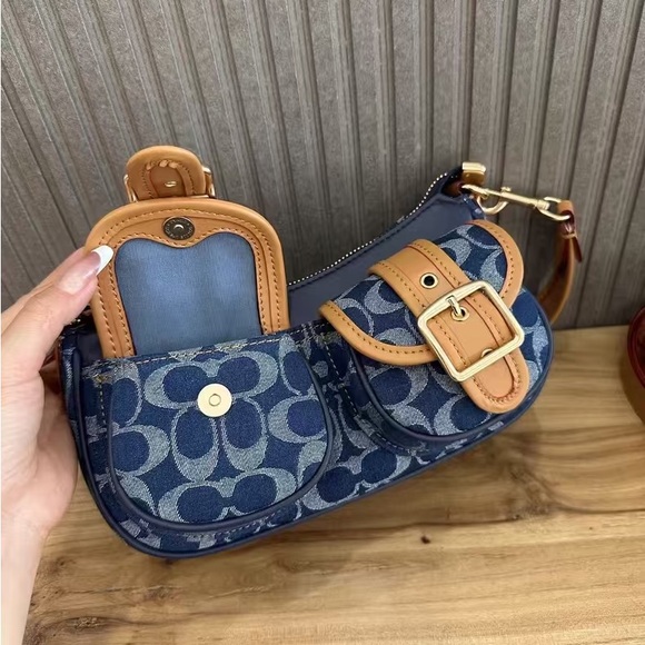 Coach Ashton bag in signature denim CY700 NWT - Picture 9 of 9